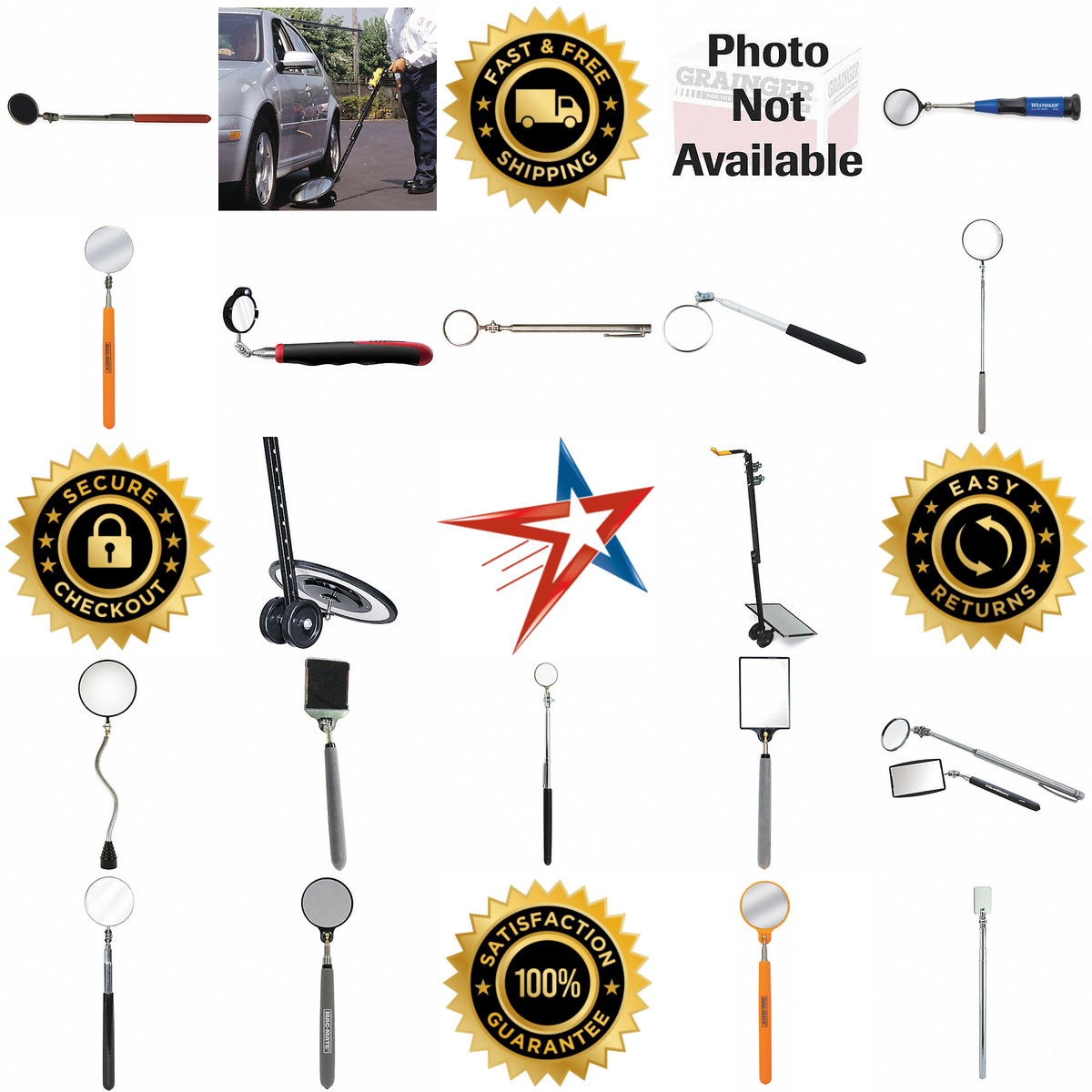 A selection of Inspection Mirrors products on GoVets