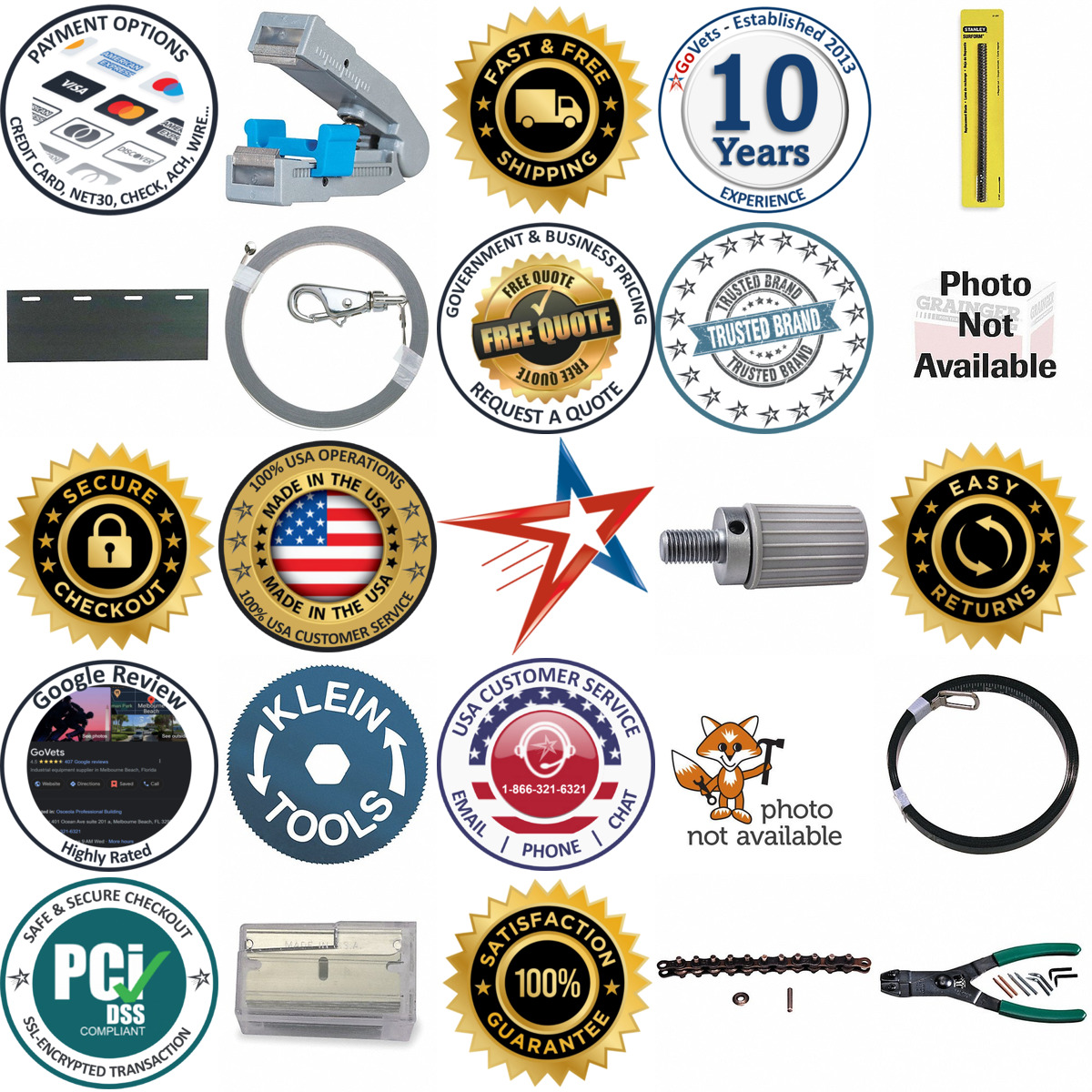 A selection of Cutting Tool Accessories and Replacement Parts products on GoVets