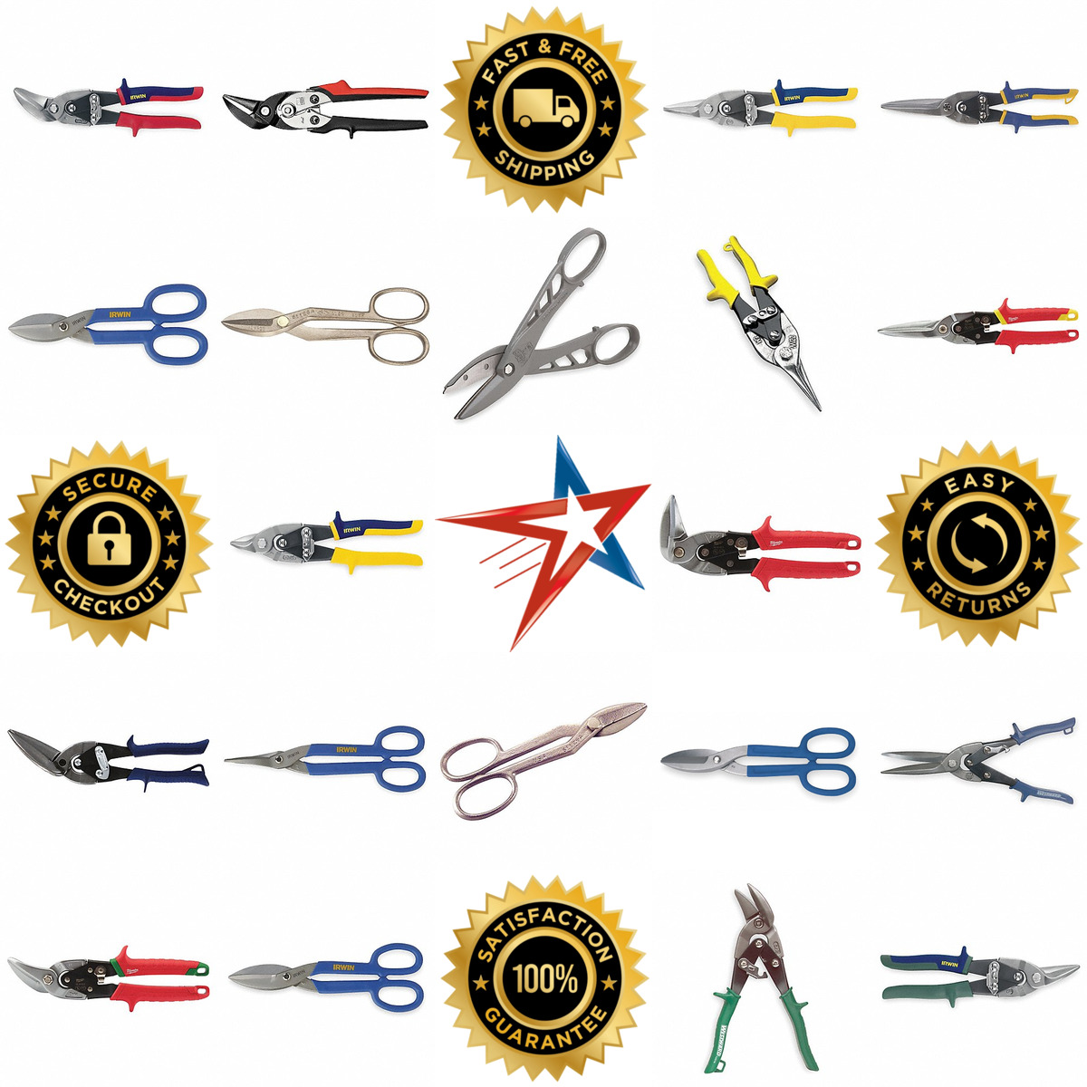 A selection of Metal Cutting Snips products on GoVets