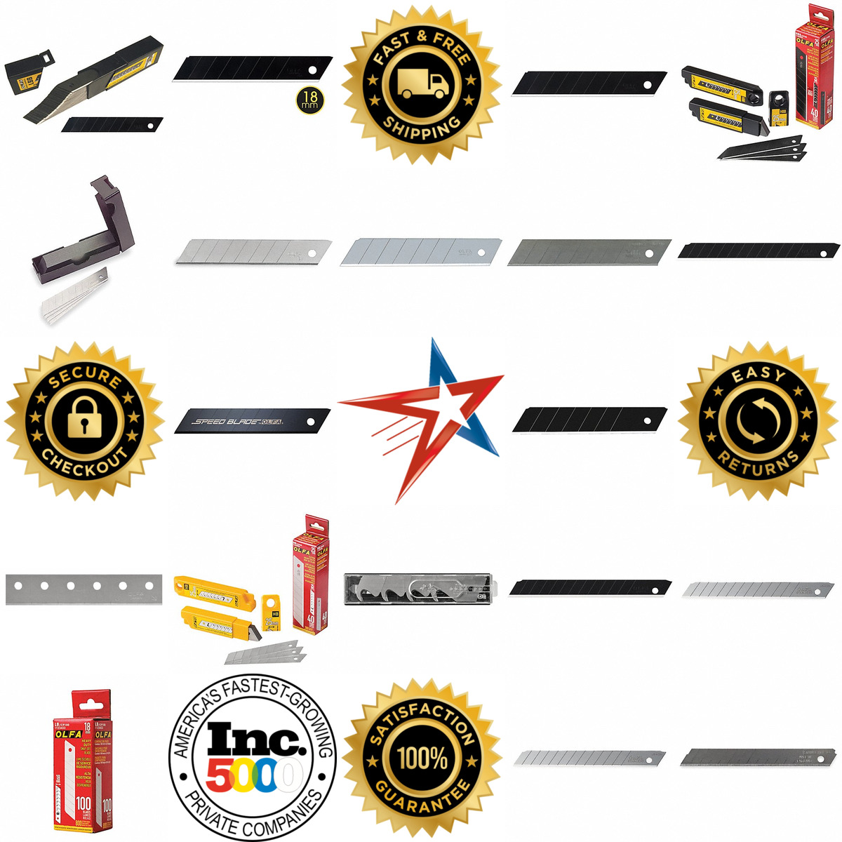 A selection of Snap Off Knife Replacement Blades products on GoVets