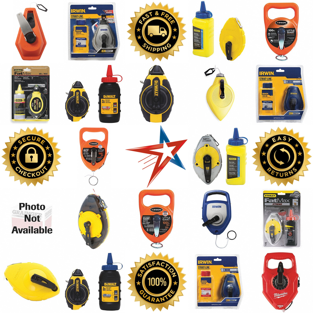 A selection of Chalk Line Reels products on GoVets