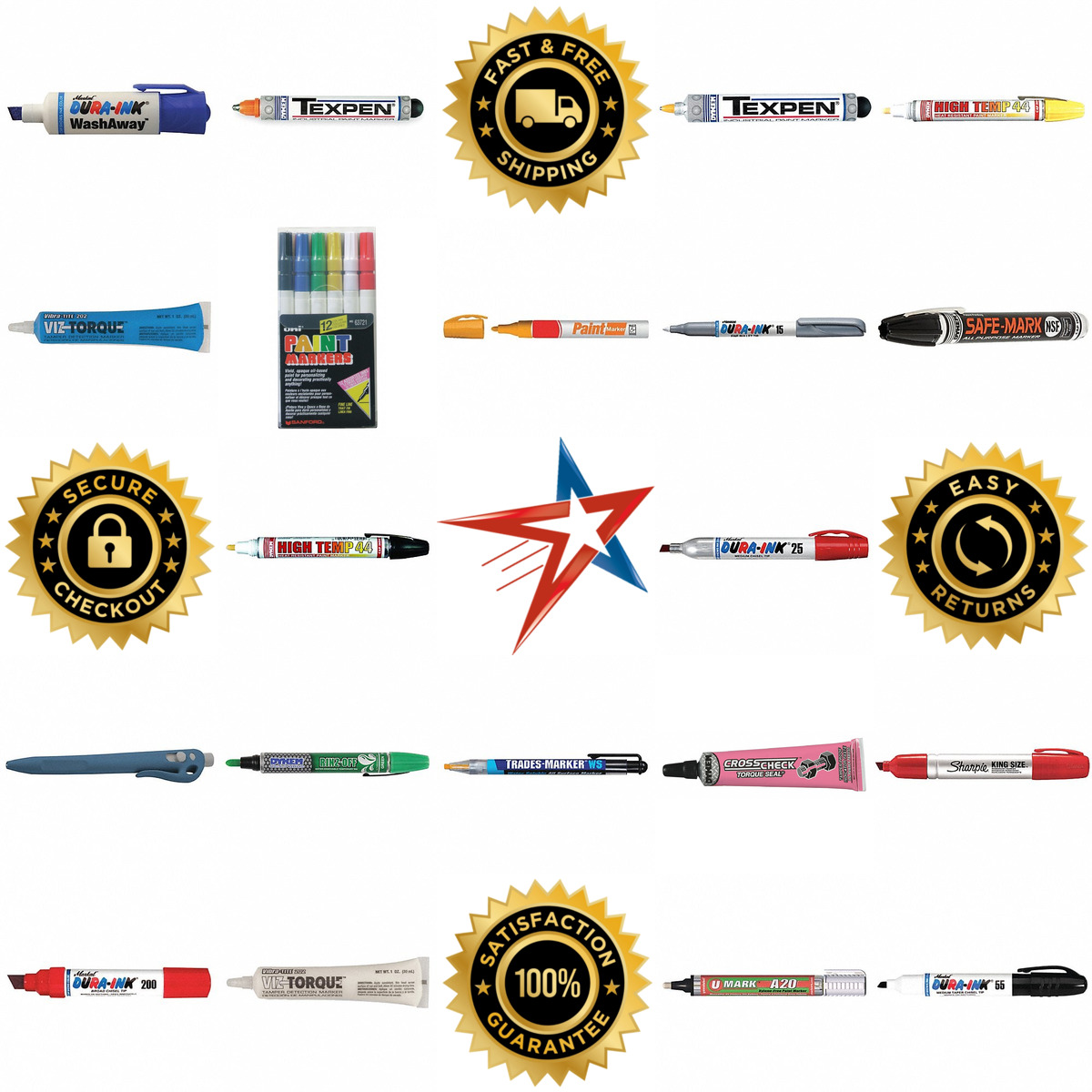 A selection of Industrial Markers products on GoVets