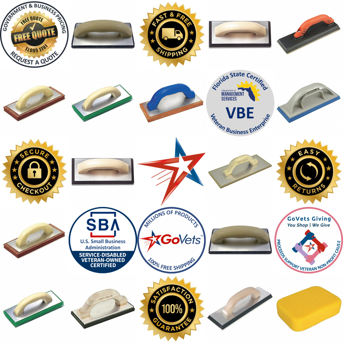 A selection of Tile Floats products on GoVets