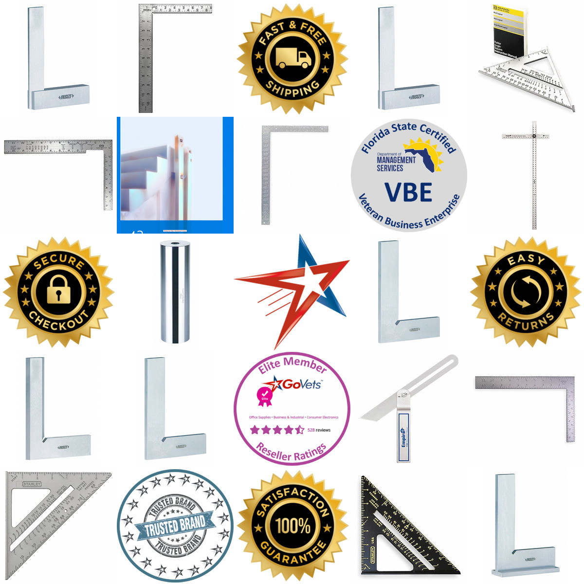 A selection of Squares Bevels and Stair Gauges products on GoVets