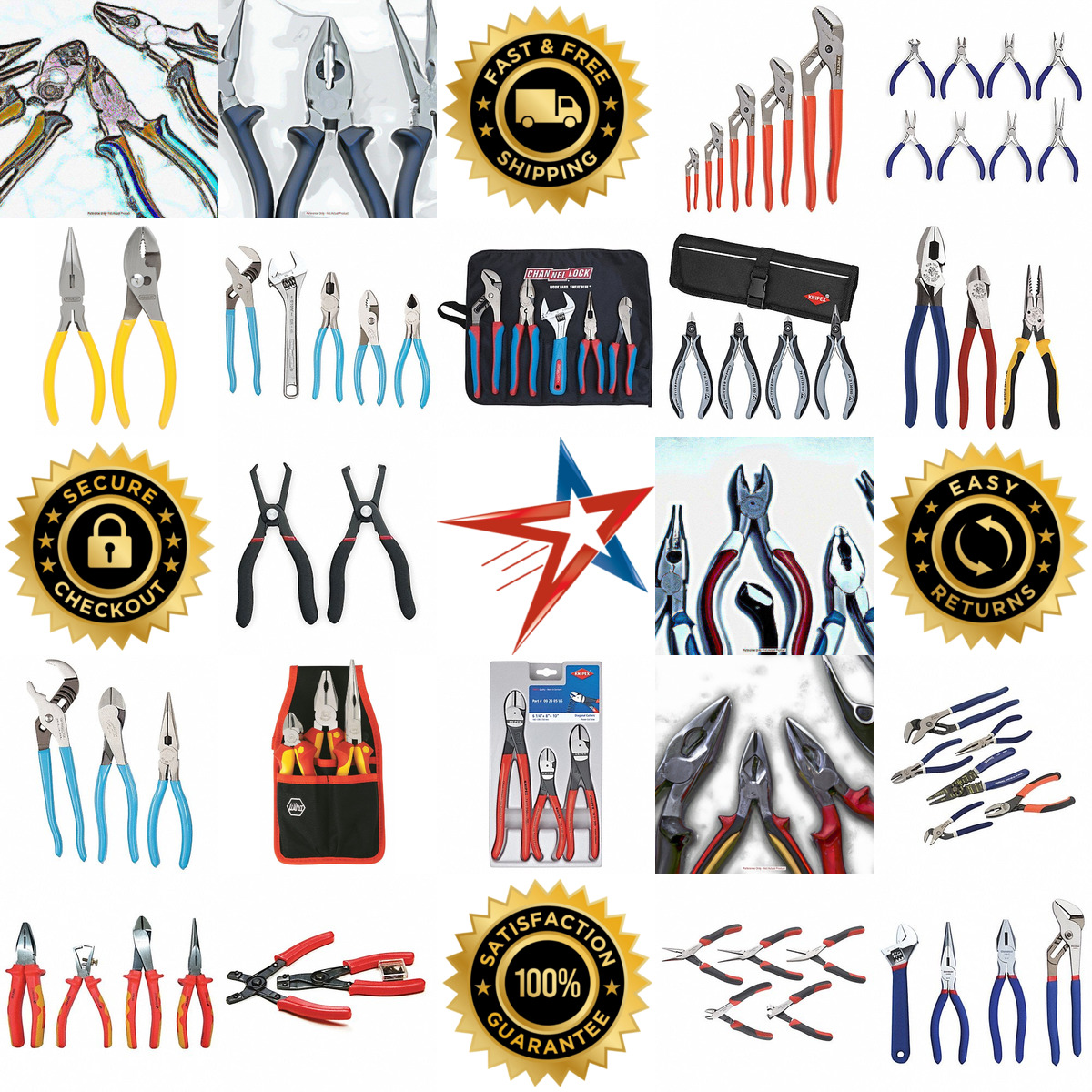 A selection of Assorted Plier Sets products on GoVets