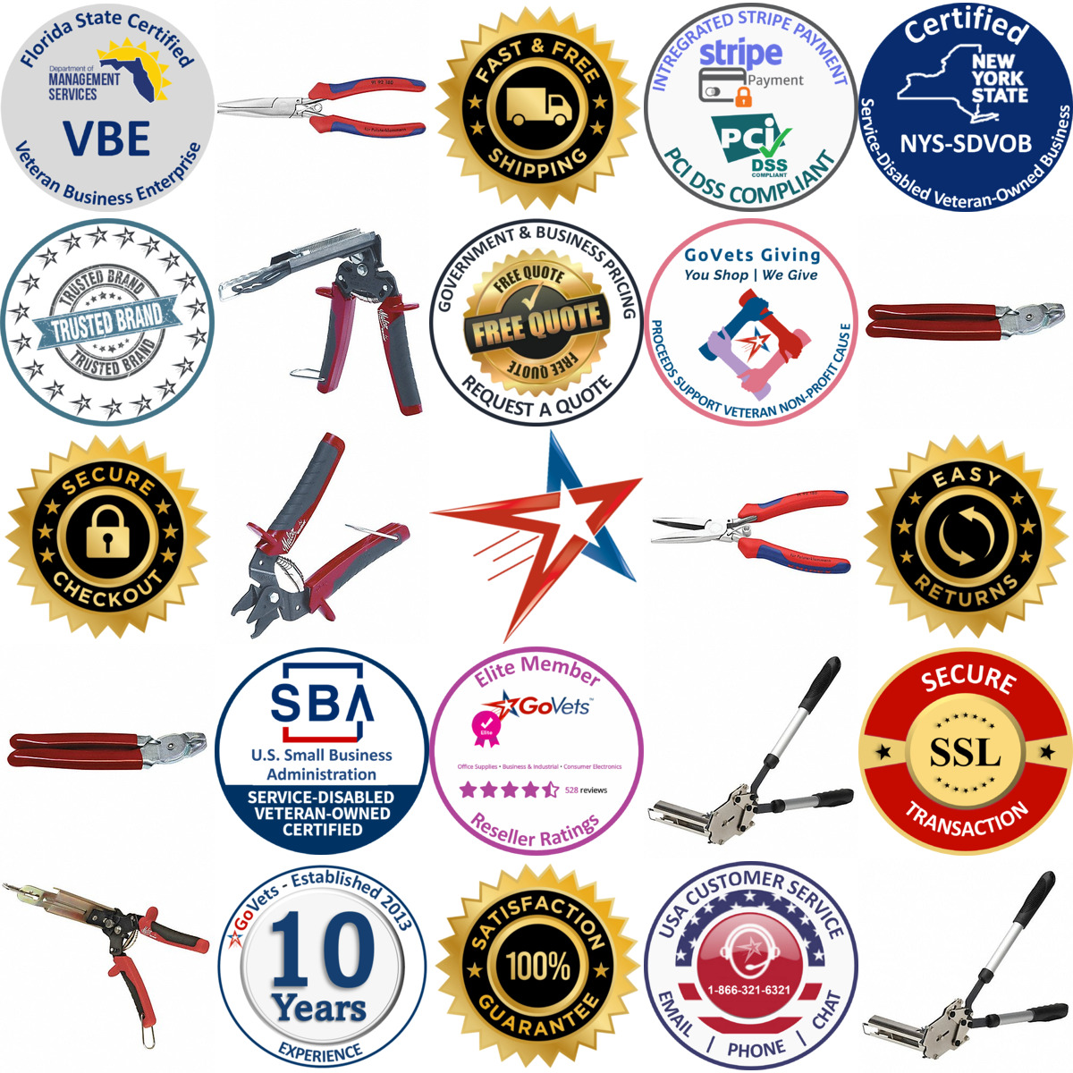 A selection of Hog Ring Pliers products on GoVets