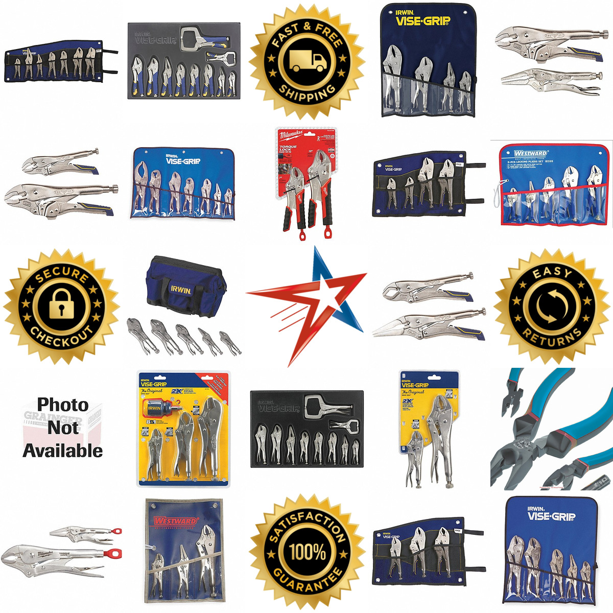 A selection of Locking Plier Sets products on GoVets
