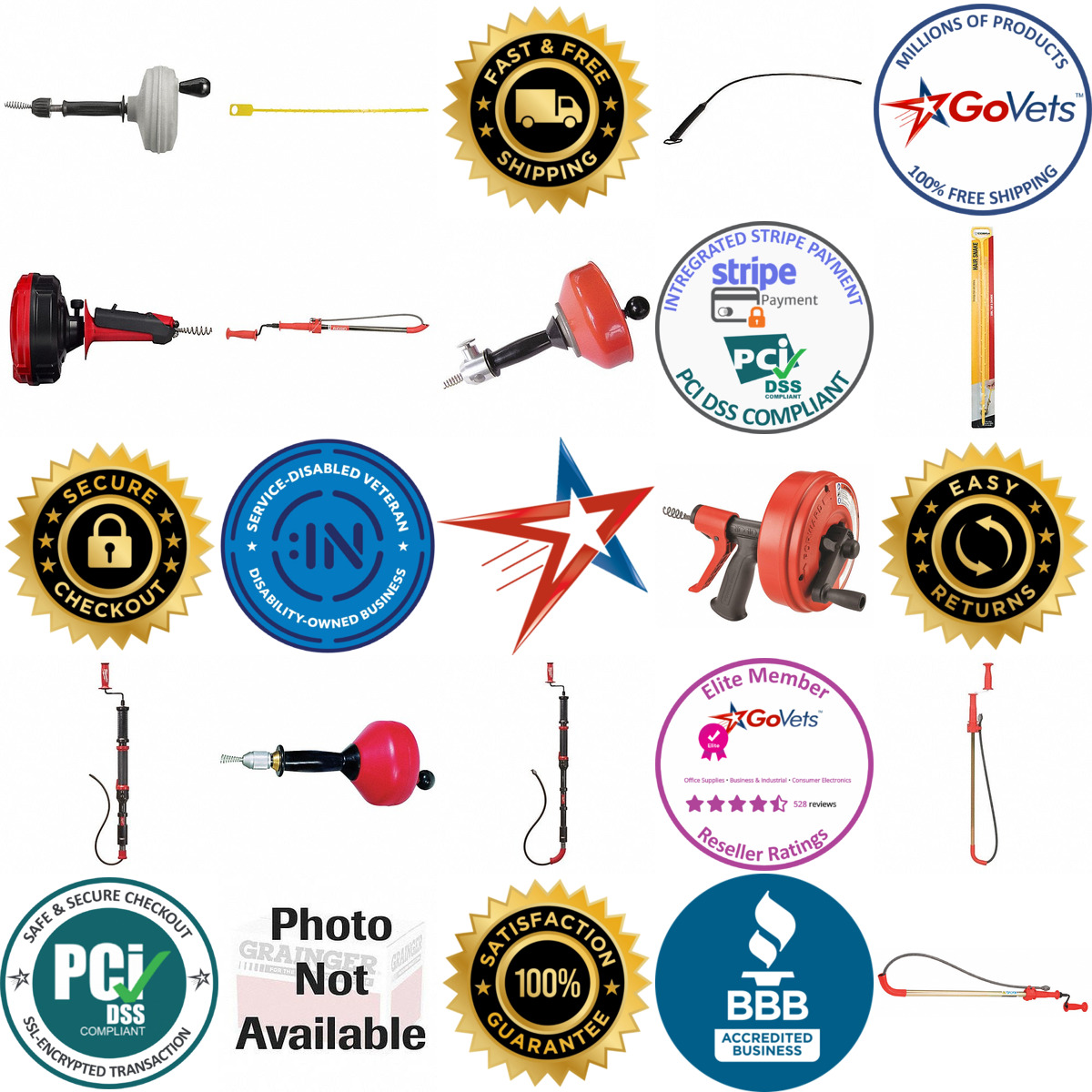 A selection of Manual Drain Cleaners products on GoVets