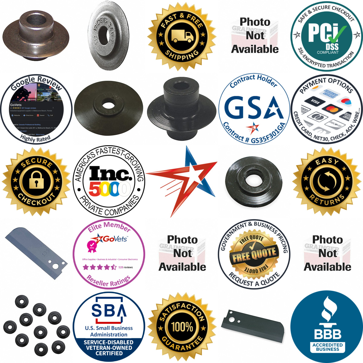 A selection of Pipe and Tube Cutter Wheels and Blades products on GoVets