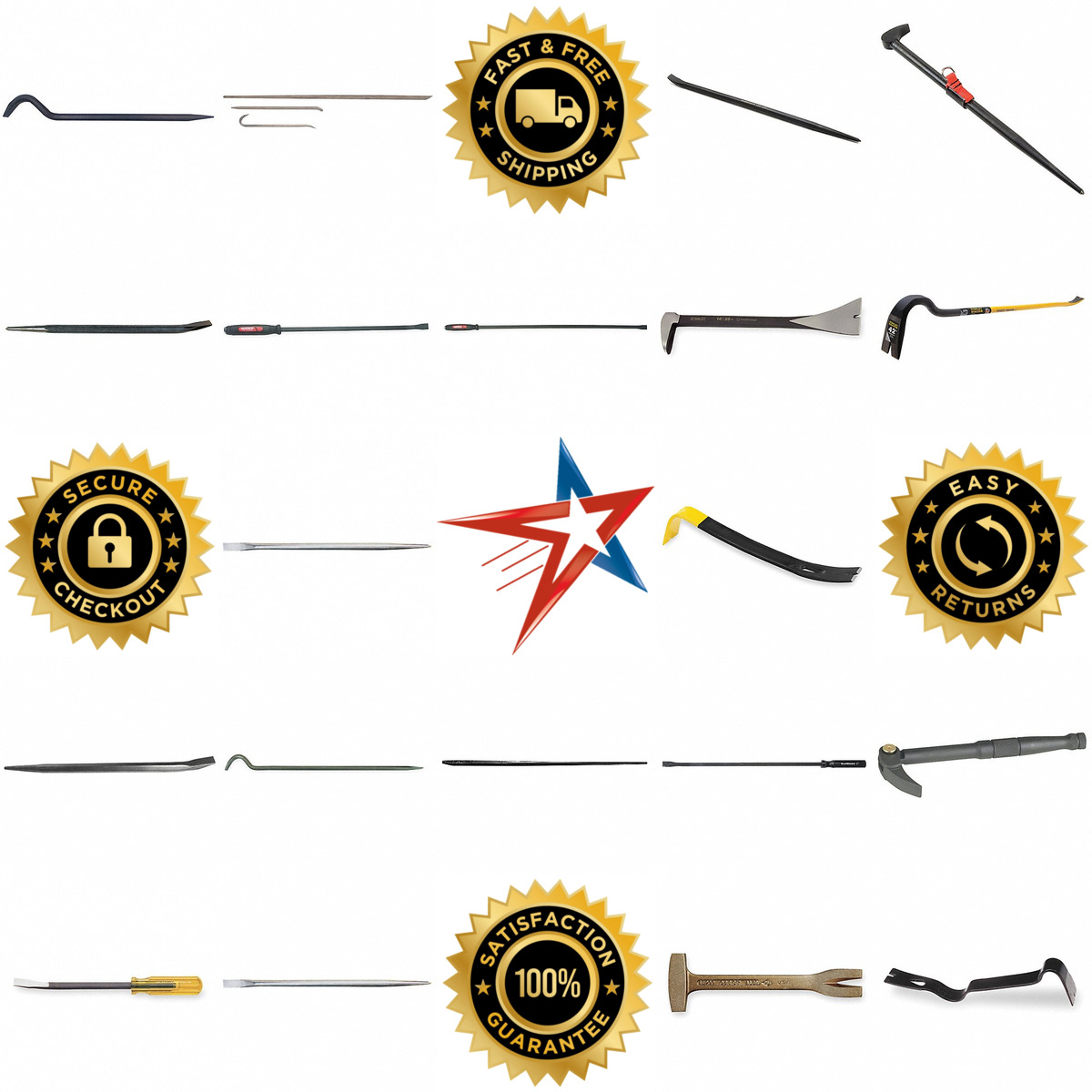 A selection of Nail Pullers Wrecking and Pry Bars products on GoVets