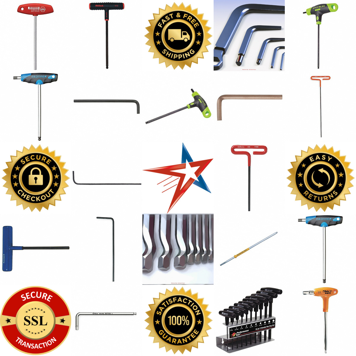 A selection of Hex Keys products on GoVets