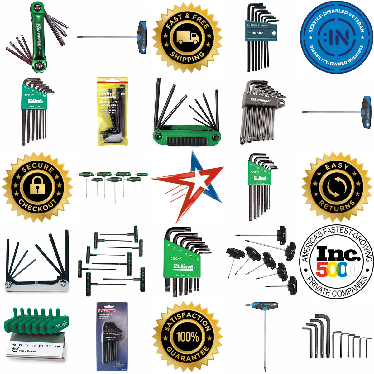 A selection of Torx and Torx Plus Key Sets products on GoVets