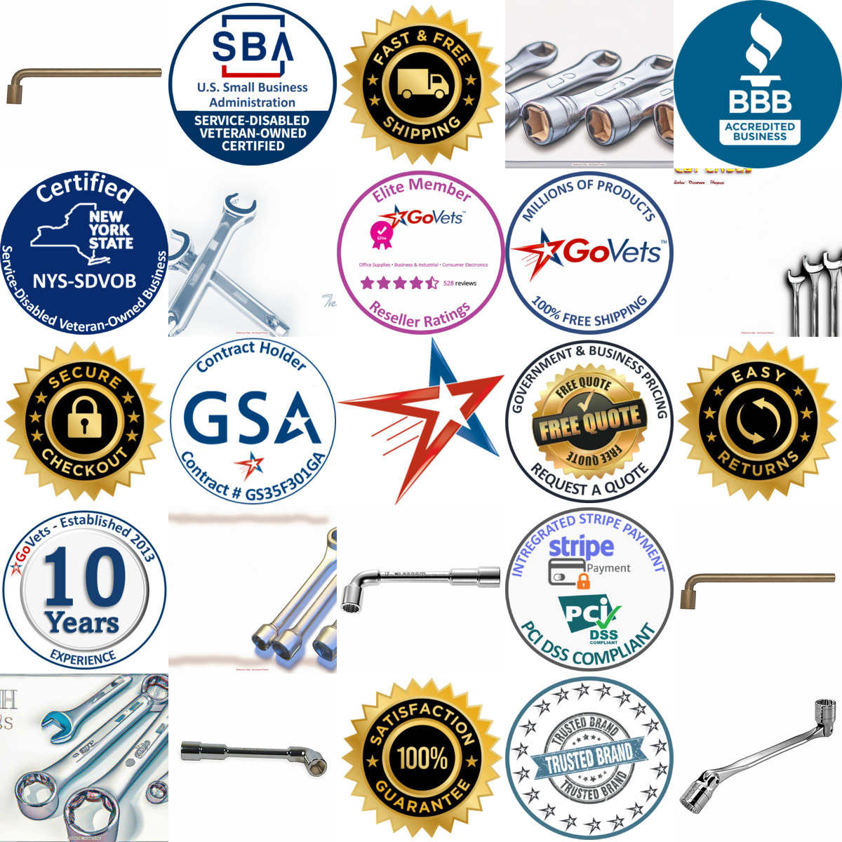 A selection of Socket End Wrenches products on GoVets