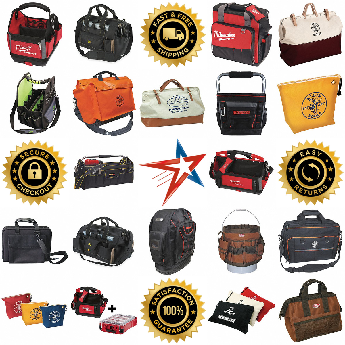A selection of Tool Bags and Totes products on GoVets