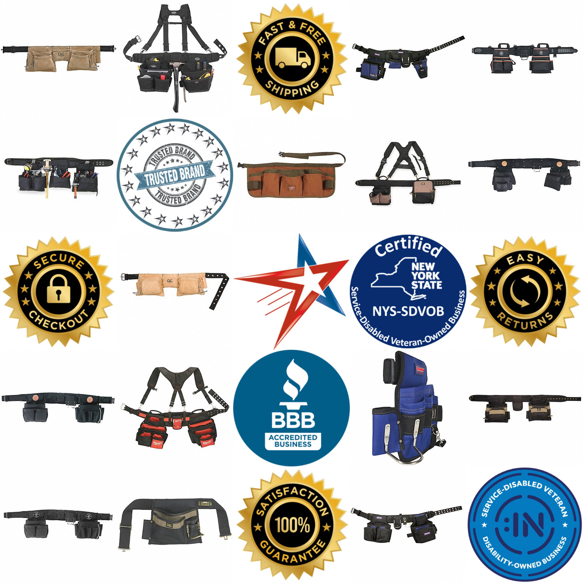 A selection of Tool Belts and Rigs products on GoVets