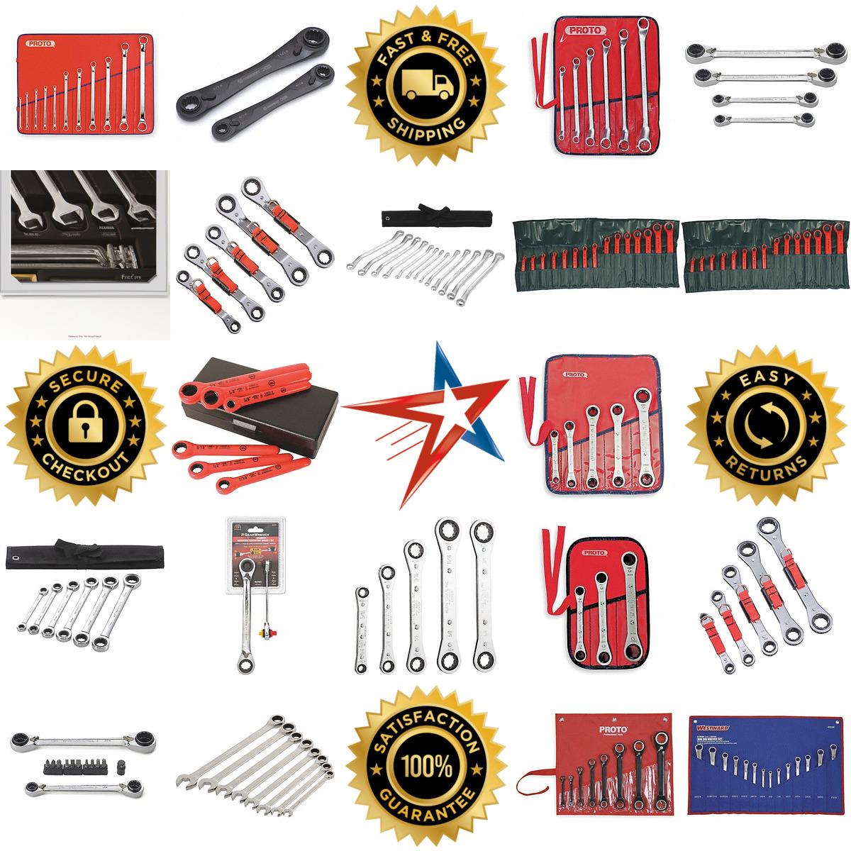 A selection of Box End Wrench Sets products on GoVets