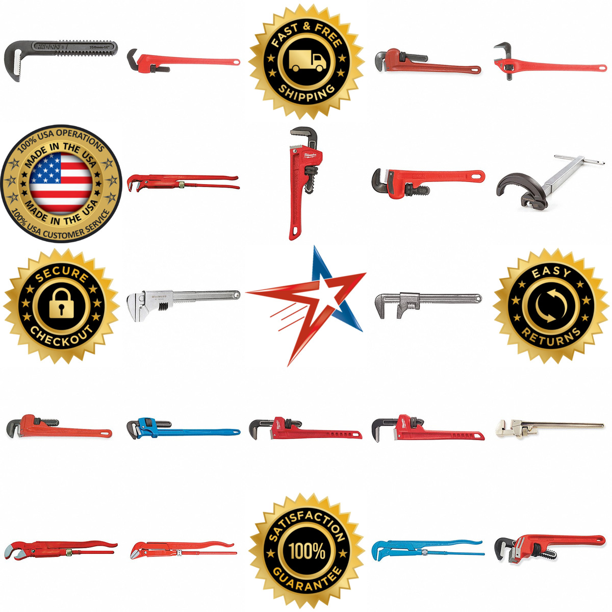 Millions of Products A selection of Pipe Wrenches products on GoVets