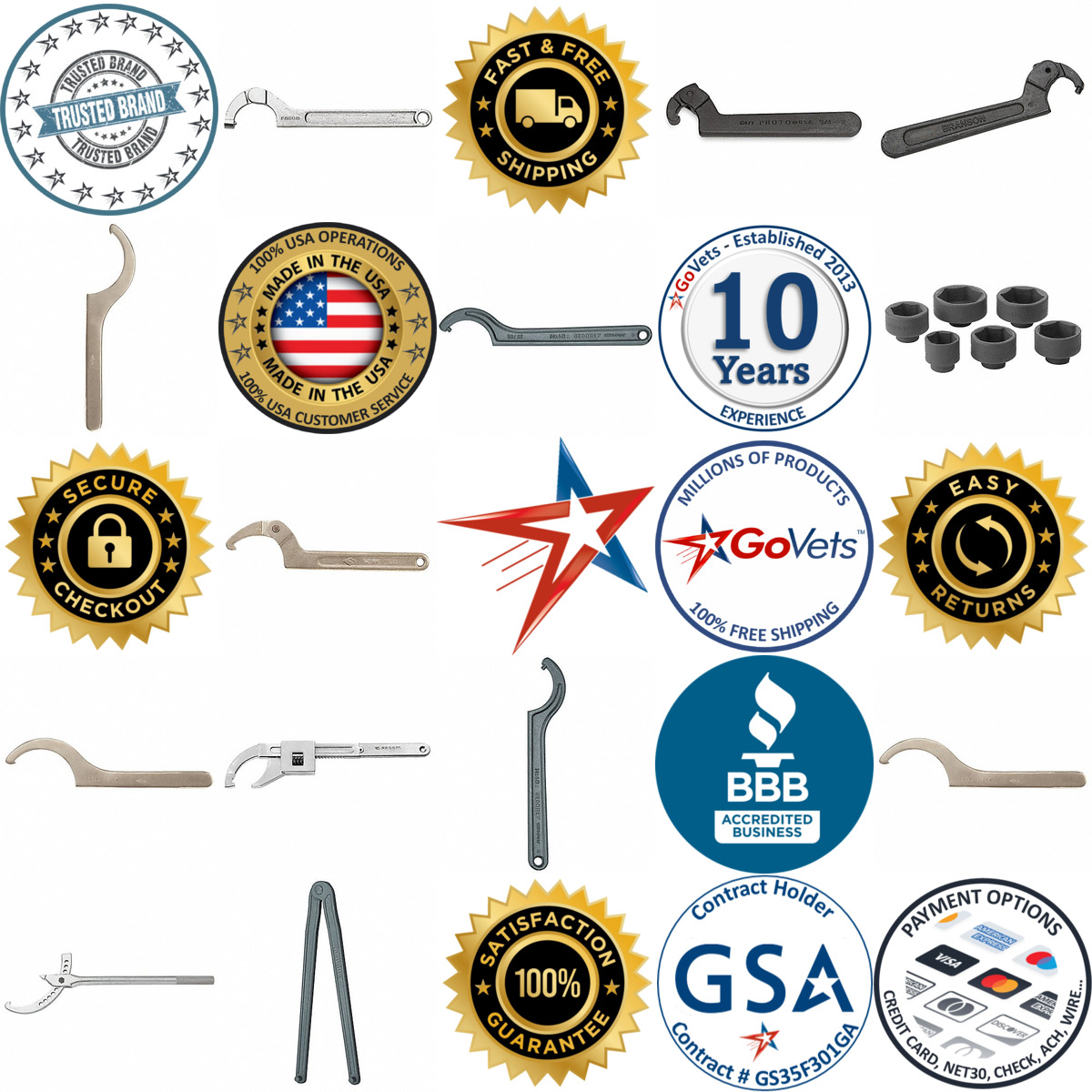 A selection of Spanner Wrenches products on GoVets