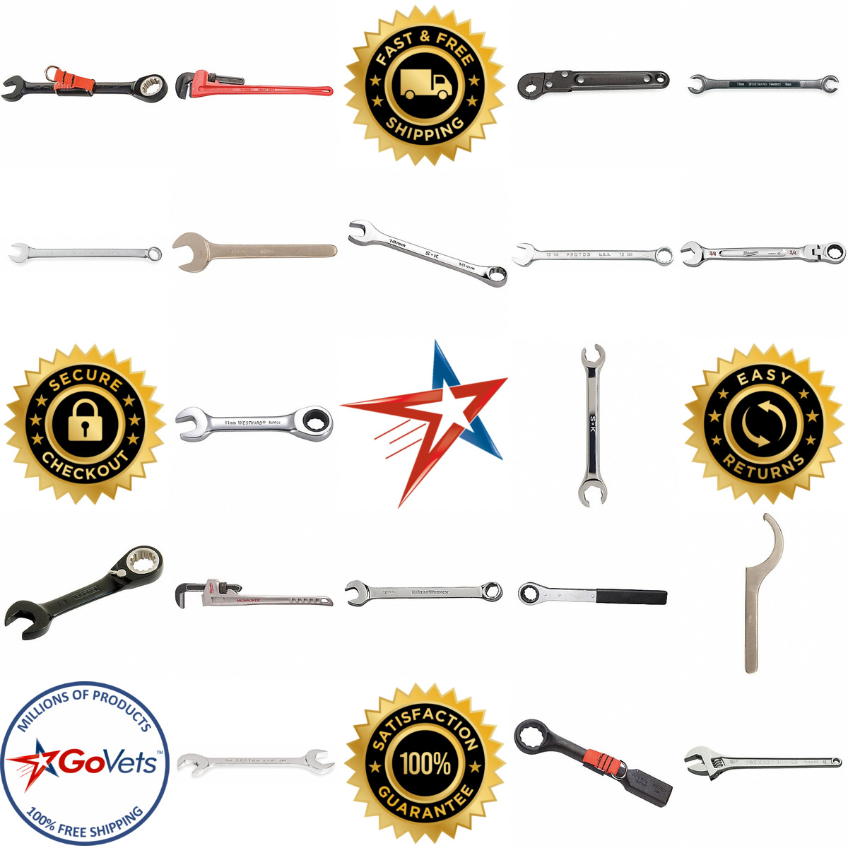 Millions of Products A selection of Wrenches products on GoVets
