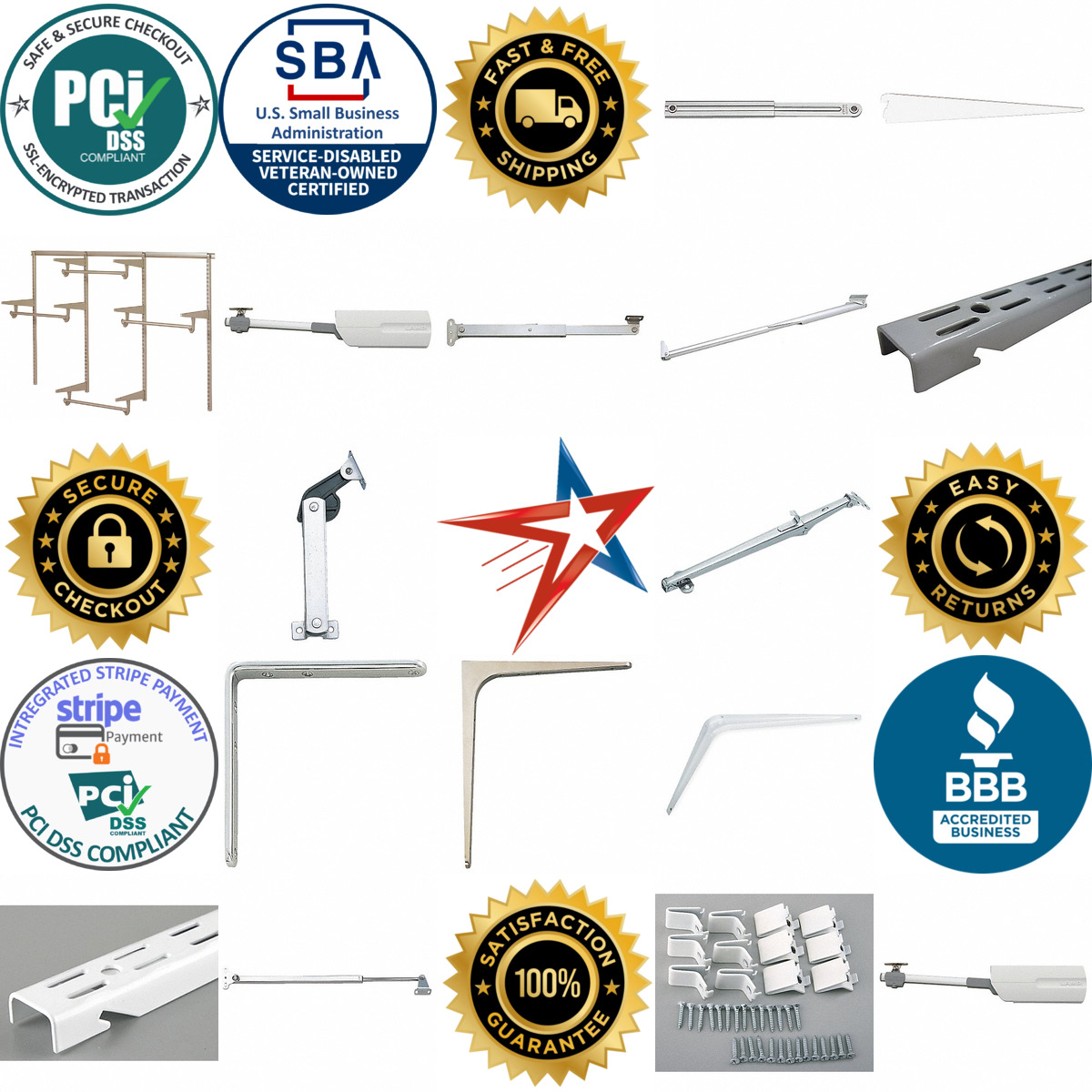 A selection of Shelf Brackets and Supports products on GoVets