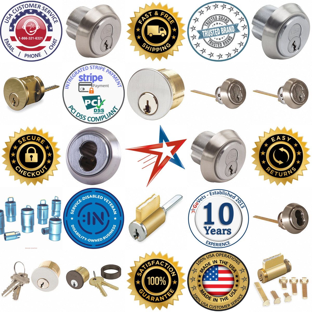 A selection of Lockset Cylinders products on GoVets