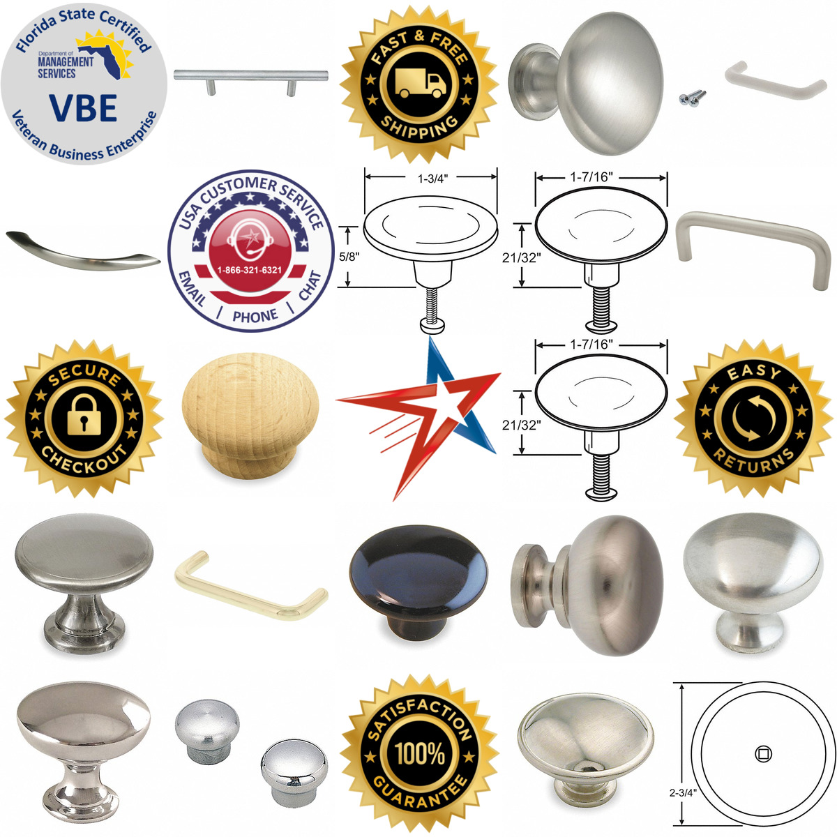 A selection of Cabinet Knobs products on GoVets