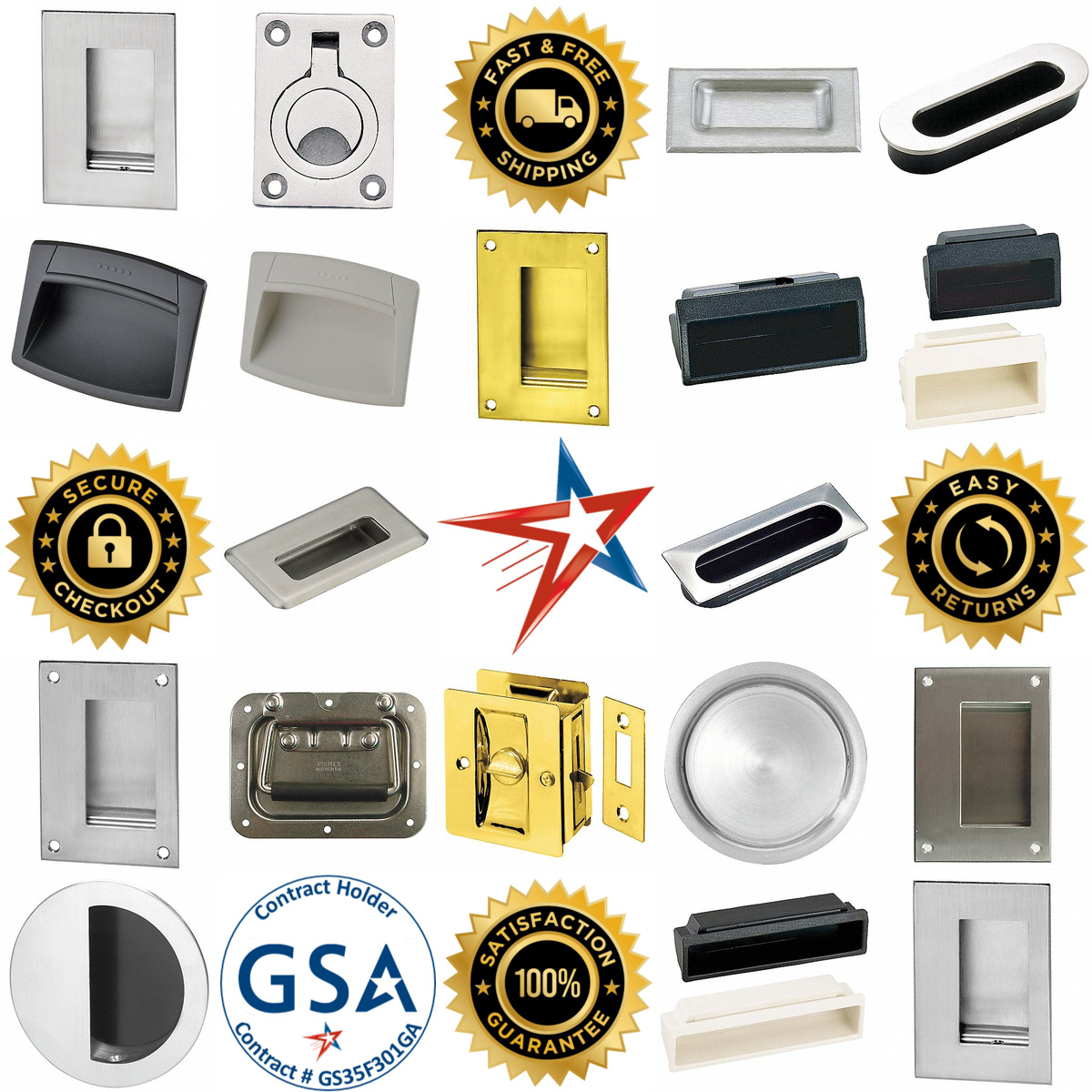 A selection of Recessed Handles and Pulls products on GoVets