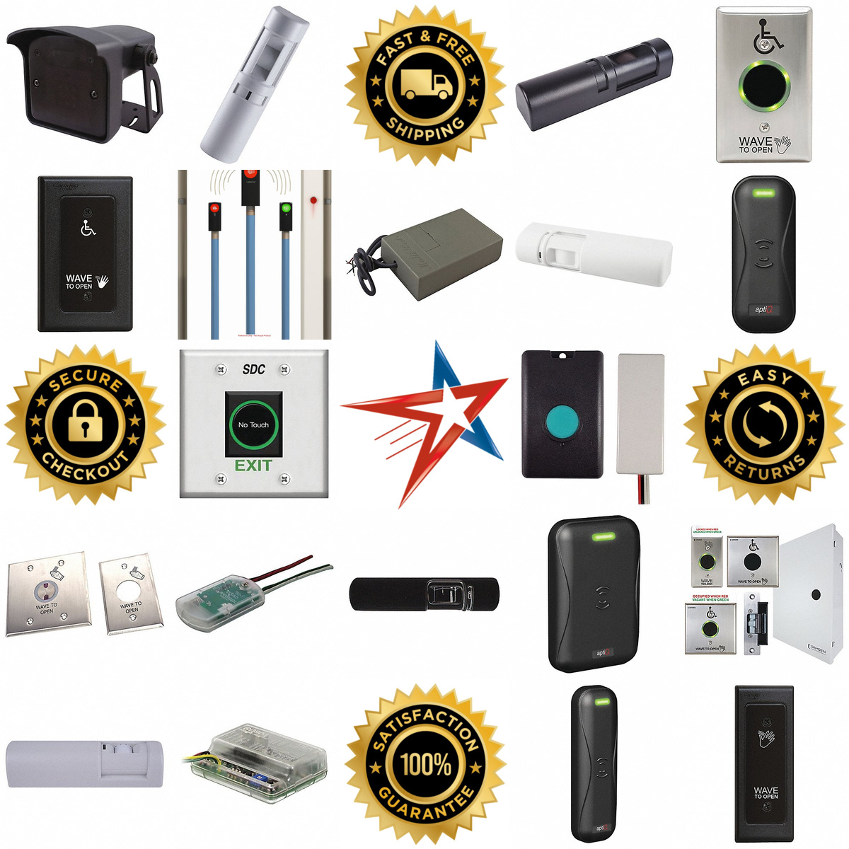 A selection of Electromagnetic Door Sensors and Proximity Readers products on GoVets