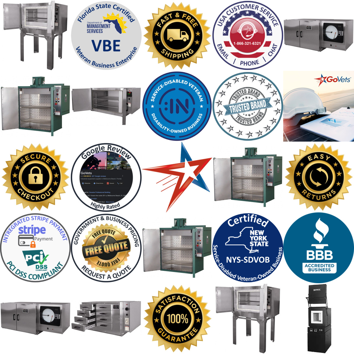 A selection of Heat Treating Ovens and Accessories products on GoVets
