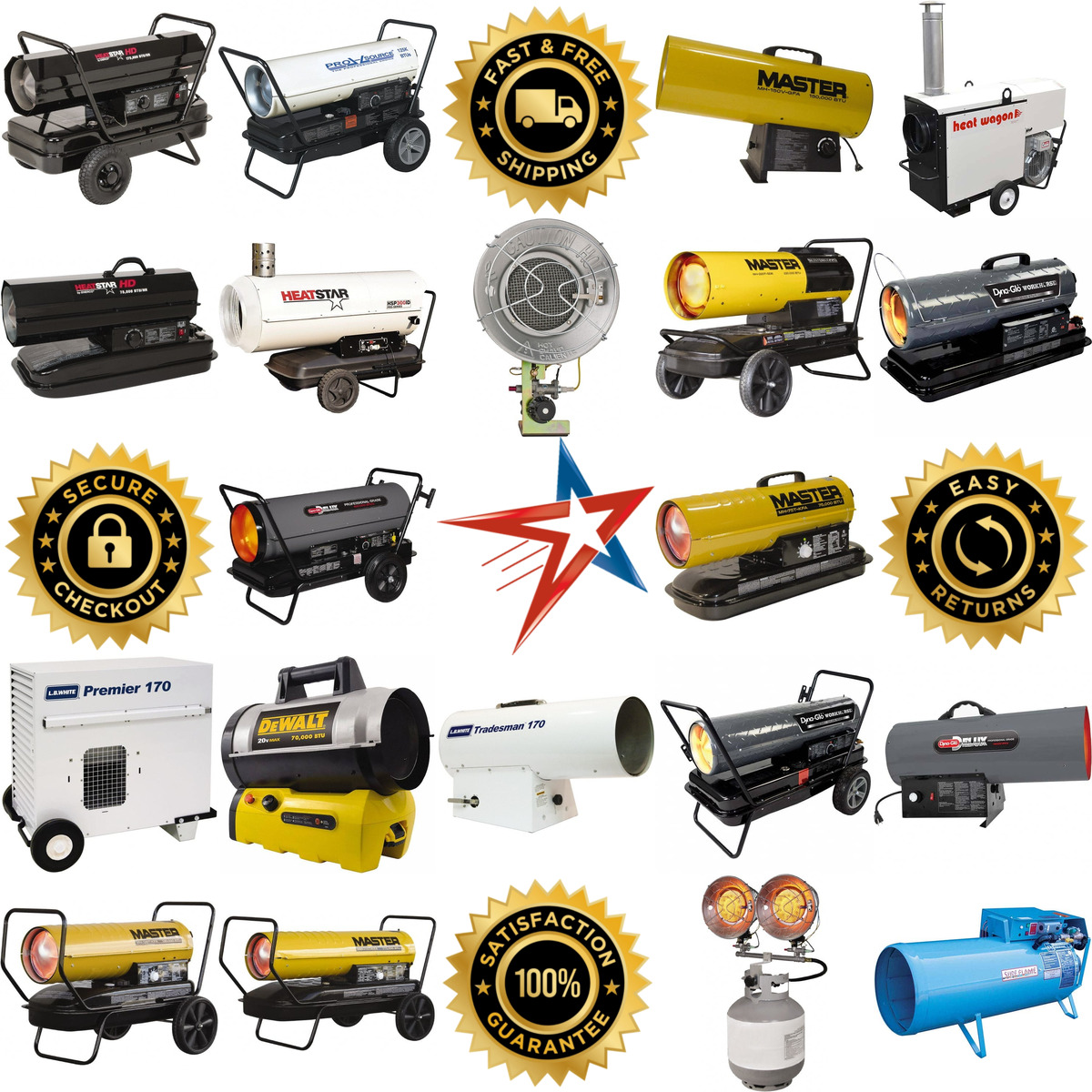 A selection of Fuel Forced Air Heaters products on GoVets