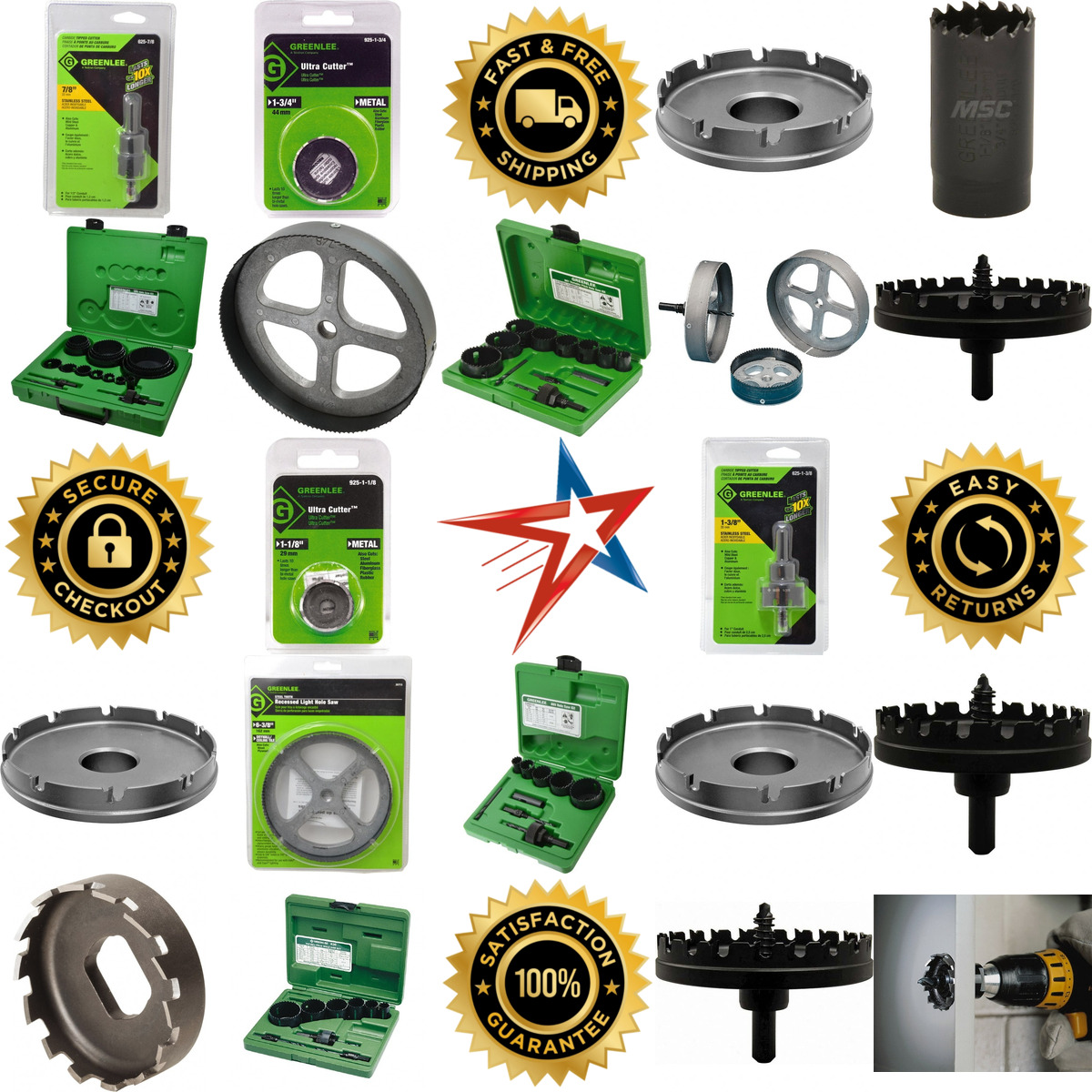 A selection of Greenlee products on GoVets