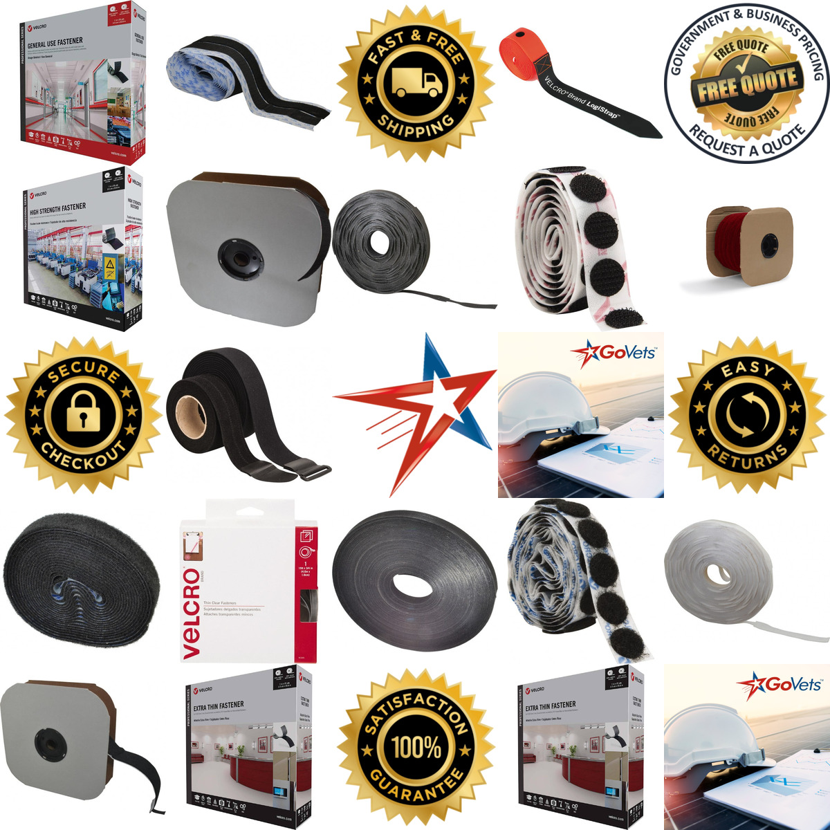A selection of velcro.brand products on GoVets