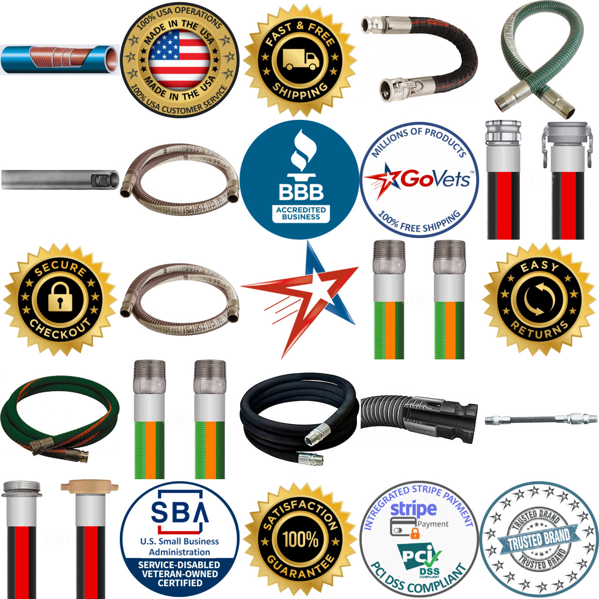 A selection of Chemical and Petroleum Hose products on GoVets