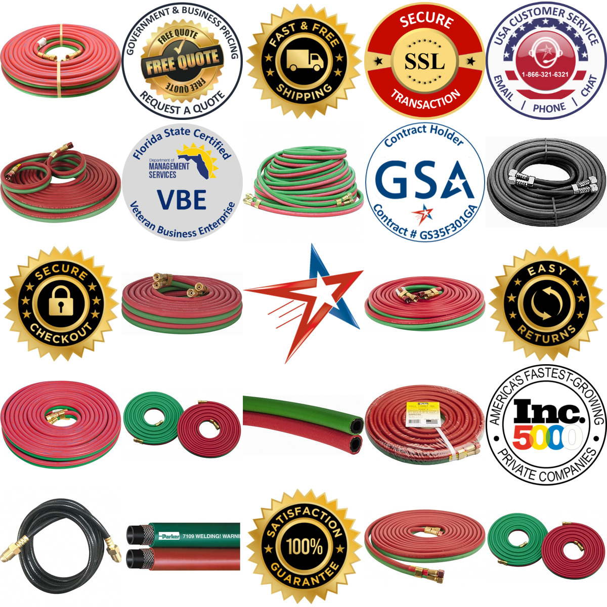 A selection of Welding Hose products on GoVets
