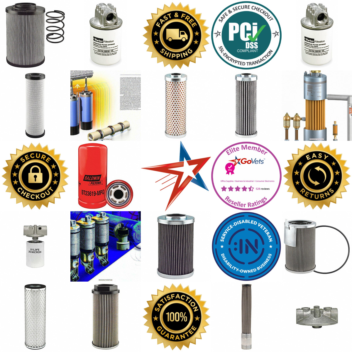 A selection of Return Line Hydraulic Filters products on GoVets