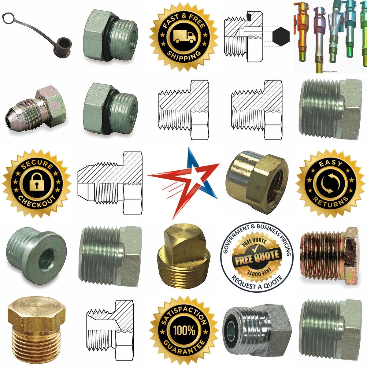 A selection of Hydraulic Hose Caps and Plugs products on GoVets
