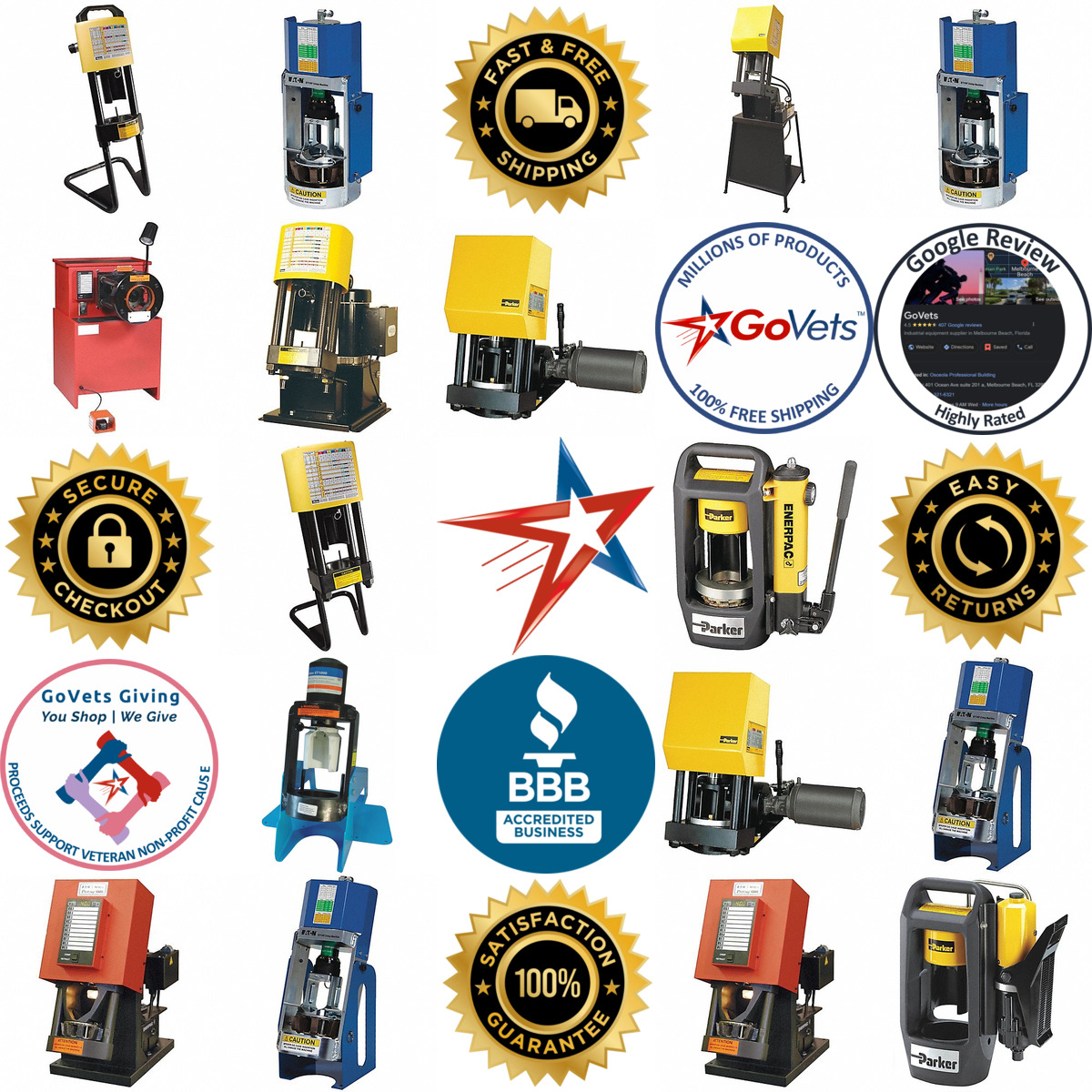 A selection of Hydraulic Hose Crimping Machines products on GoVets
