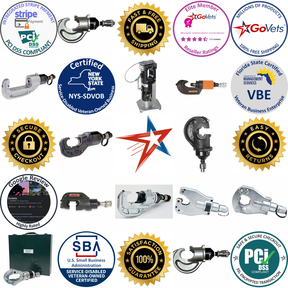 A selection of Remote Powered Crimping Heads products on GoVets