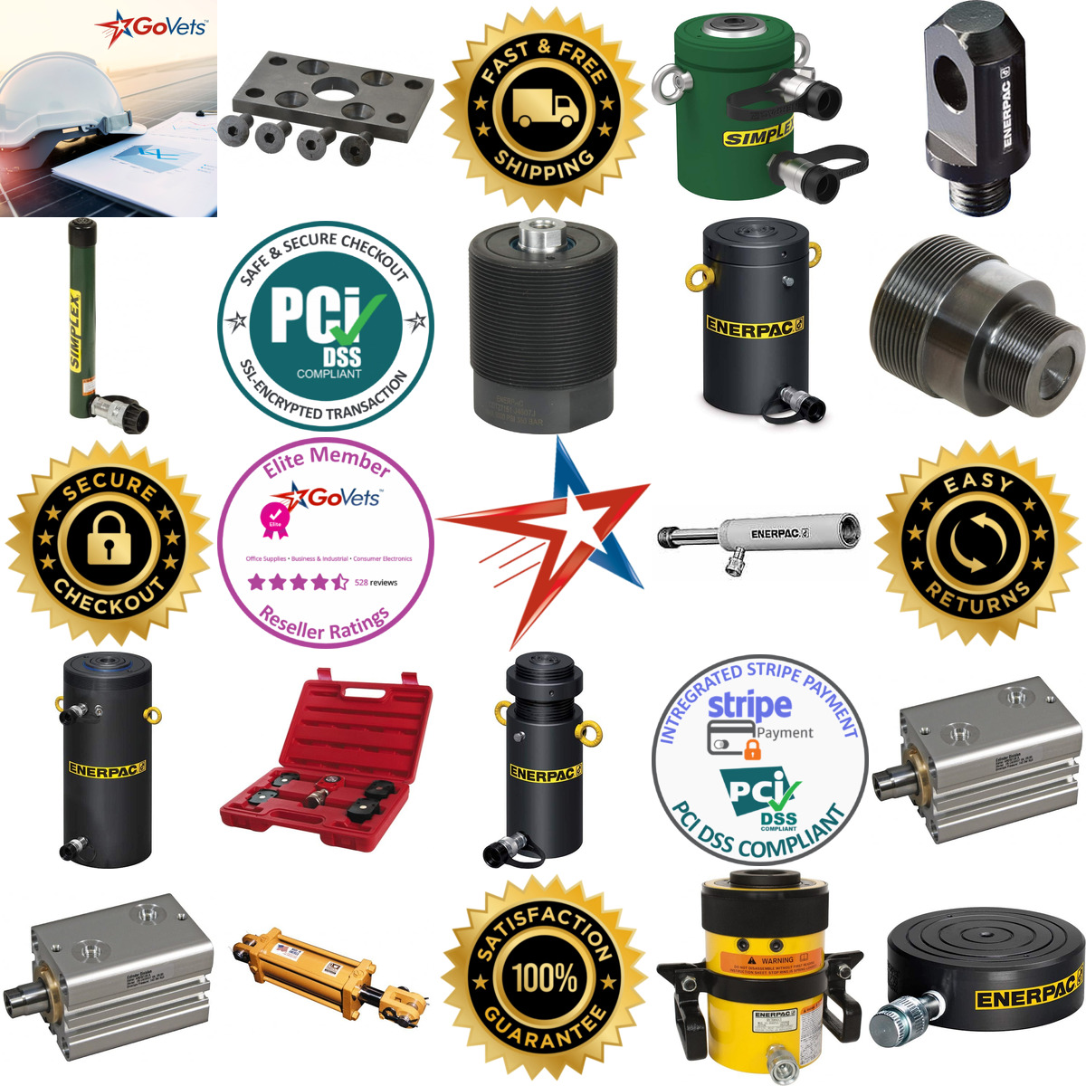 A selection of Hydraulic Cylinders and Mounting Accessories products on GoVets