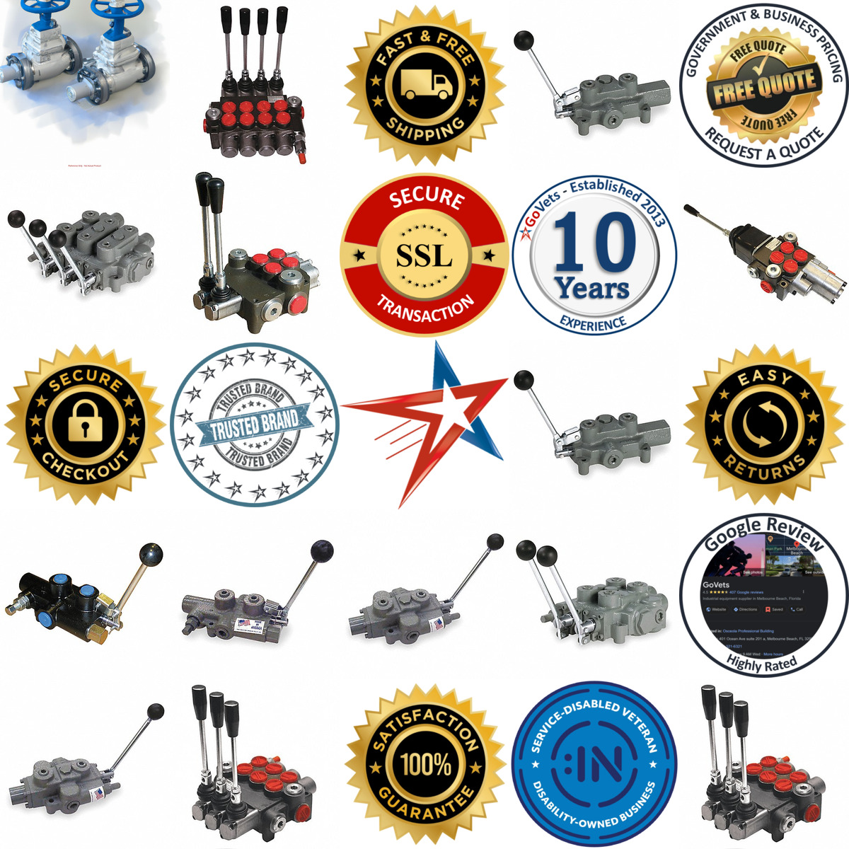 A selection of Hydraulic Manual Spool Monoblock Valves products on GoVets