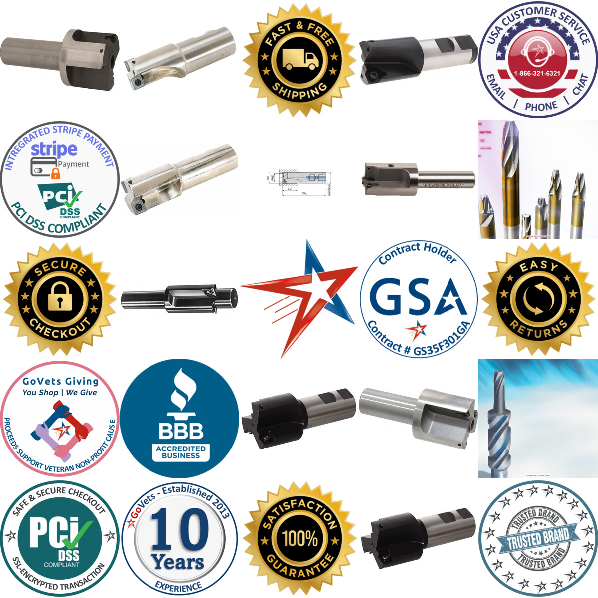 Millions of Products A selection of Indexable Counterbores products on GoVets