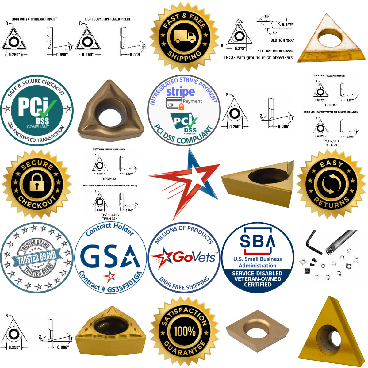 Millions of Products A selection of Widia products on GoVets