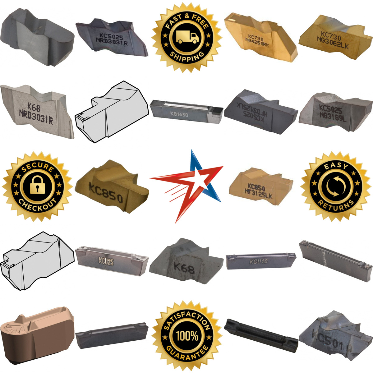 A selection of Kennametal products on GoVets