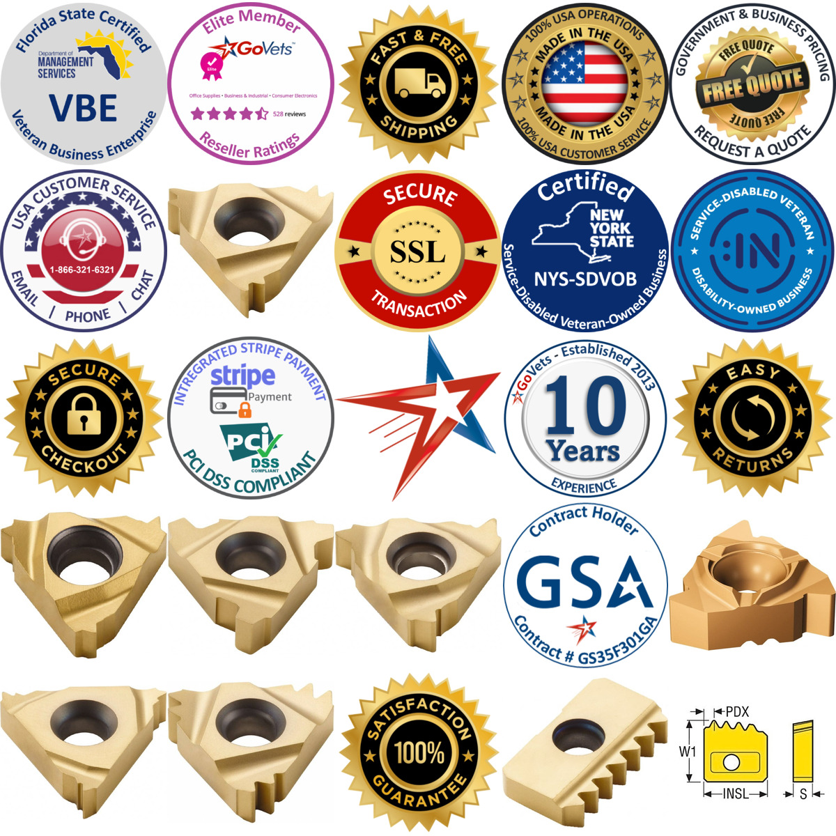 A selection of Replaceable Drill Tips products on GoVets