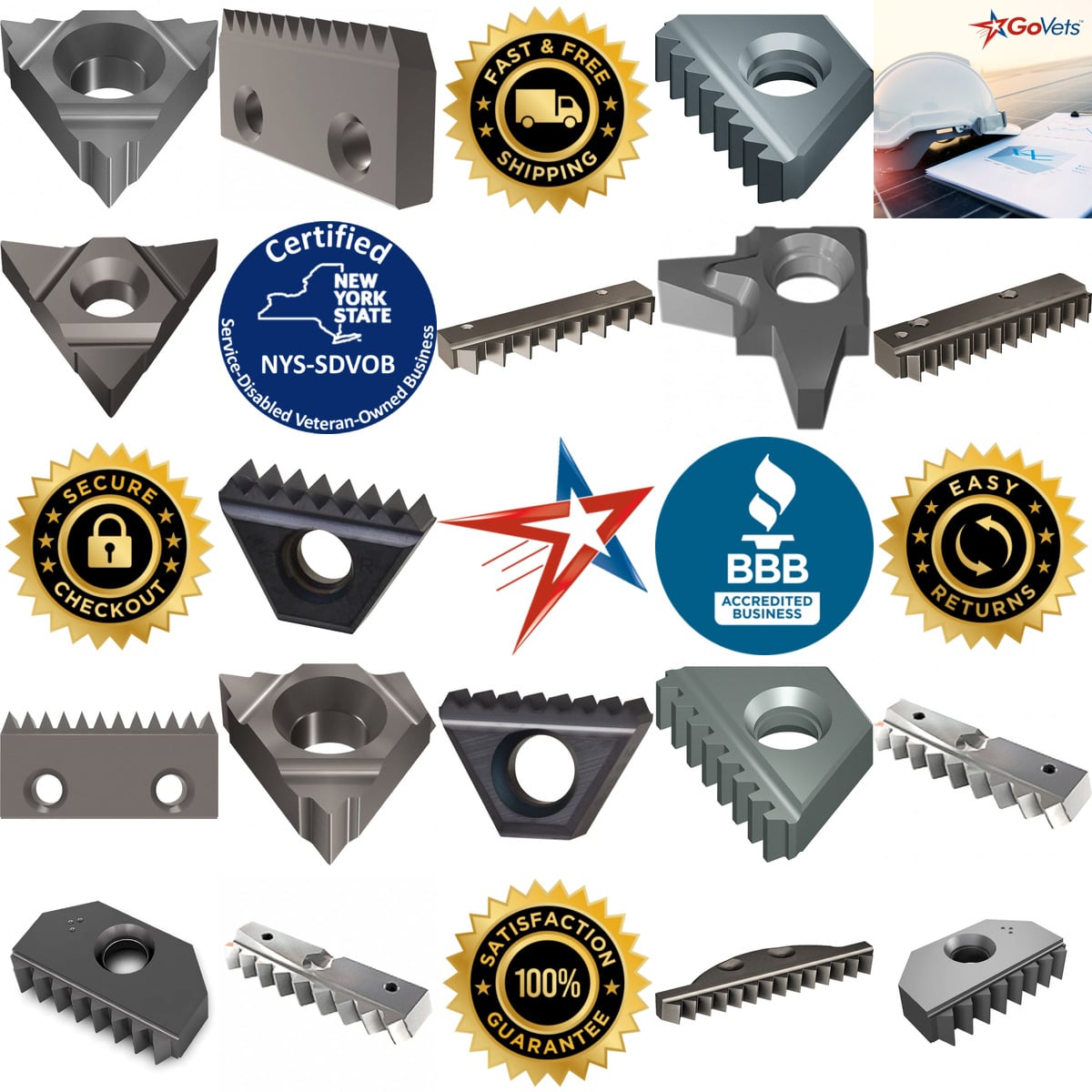 Millions of Products A selection of Thread Mill Inserts products on GoVets