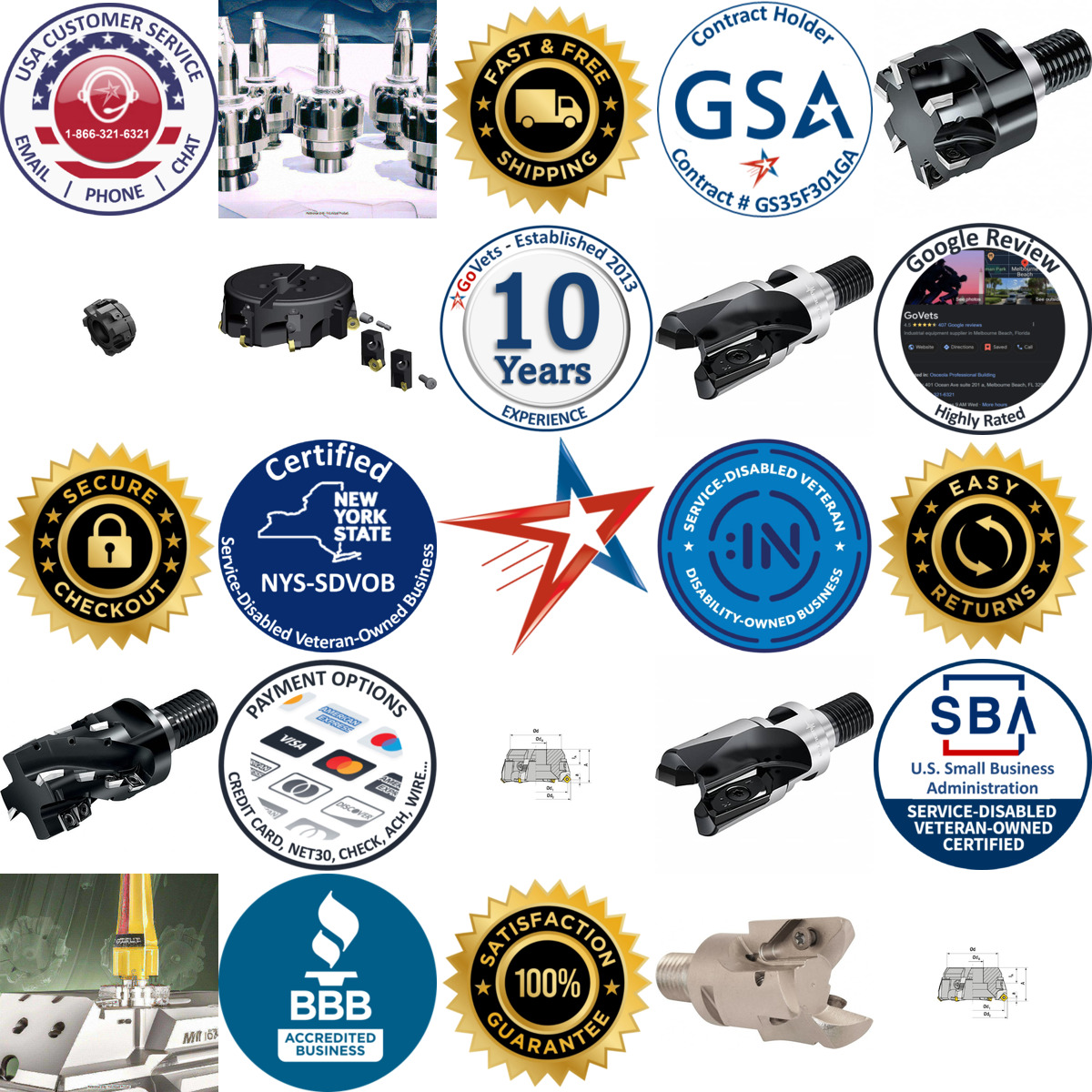 Millions of Products A selection of Modular Milling Cutting Unit Heads products on GoVets