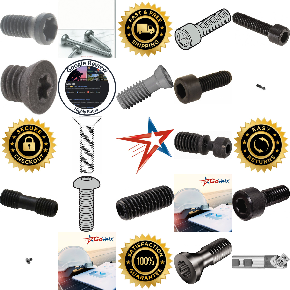 A selection of Screws For Indexables products on GoVets