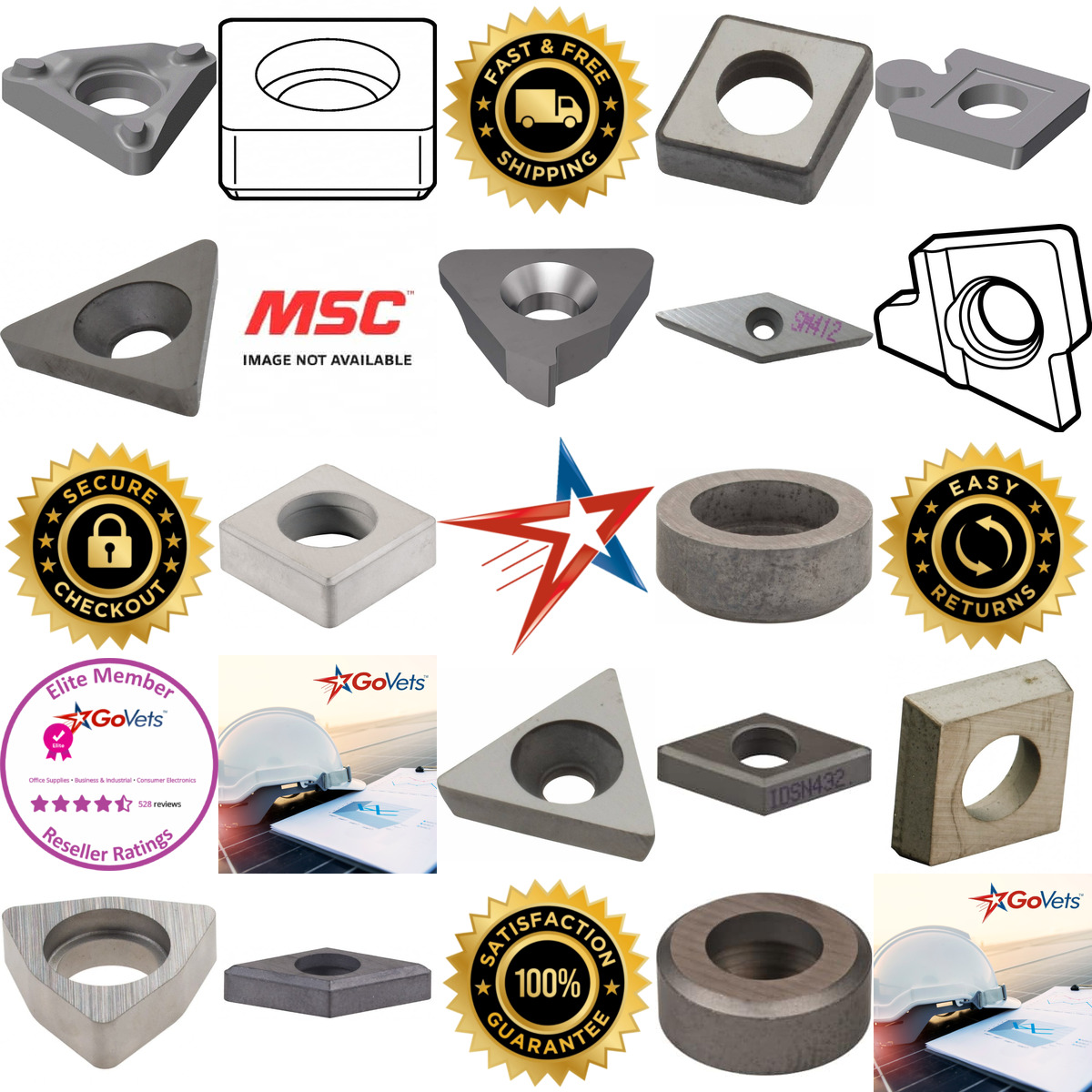 A selection of Shims For Indexables products on GoVets