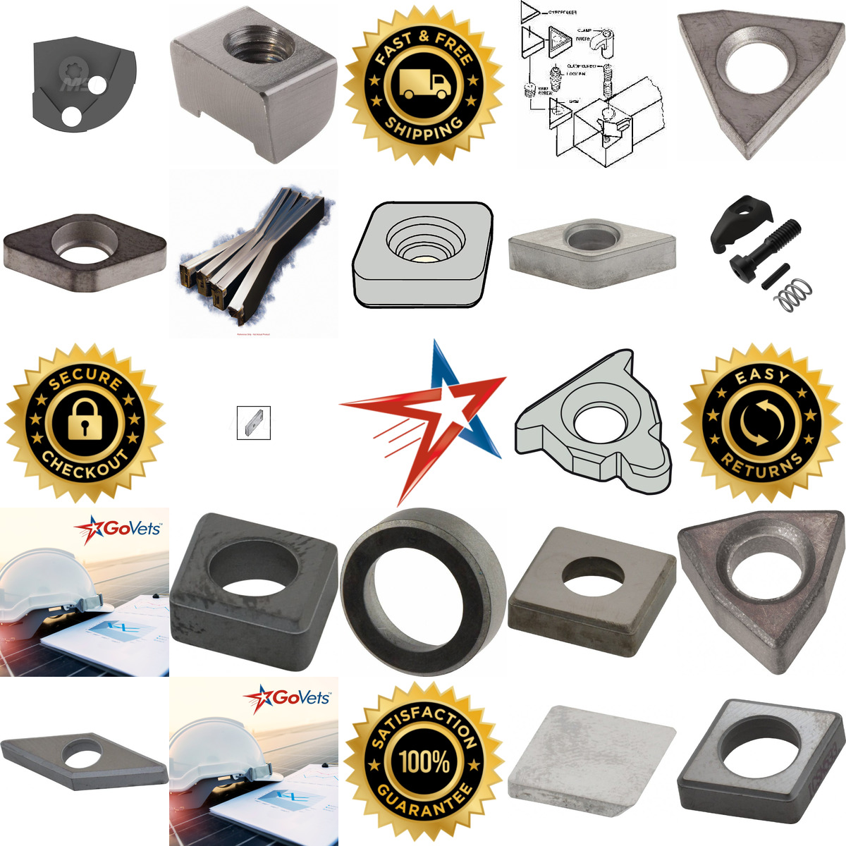 A selection of Insert and Holder Hardware products on GoVets
