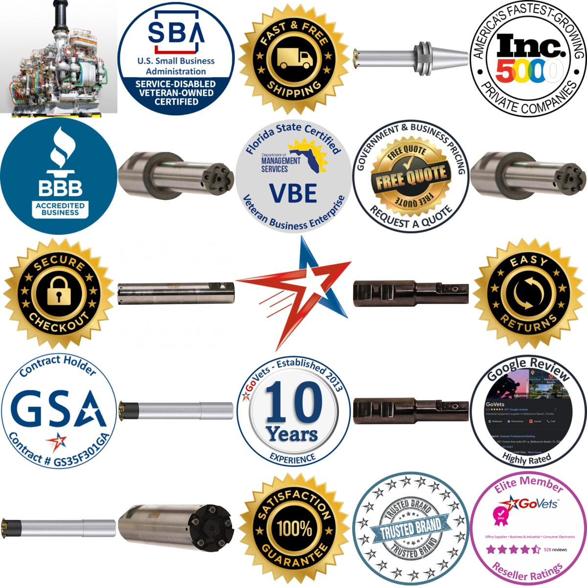 Millions of Products A selection of Emuge products on GoVets